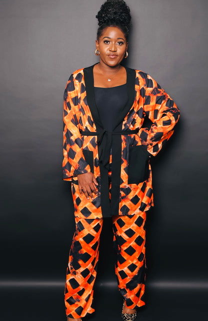 2PIECE BELTED PALAZZO PANT SET