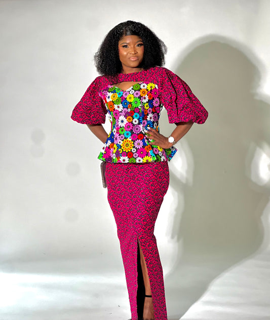 Floral Ankara Set