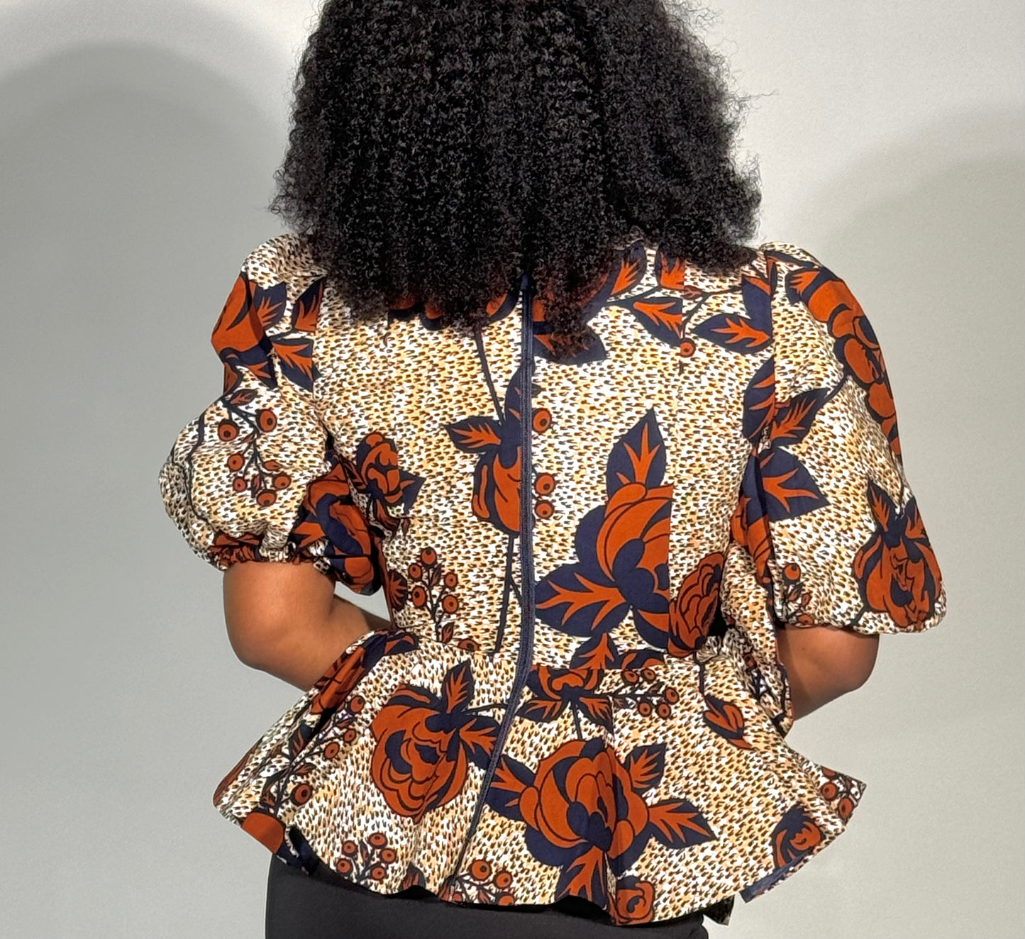 Flower Ankara Blouse